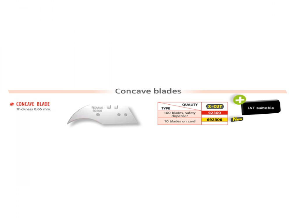 CONCAVE BLADE